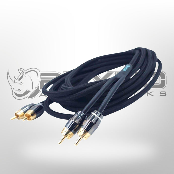 RHYNO 9000 Series Braided RCA Cables (Matte Black) NEW WINTER 2024