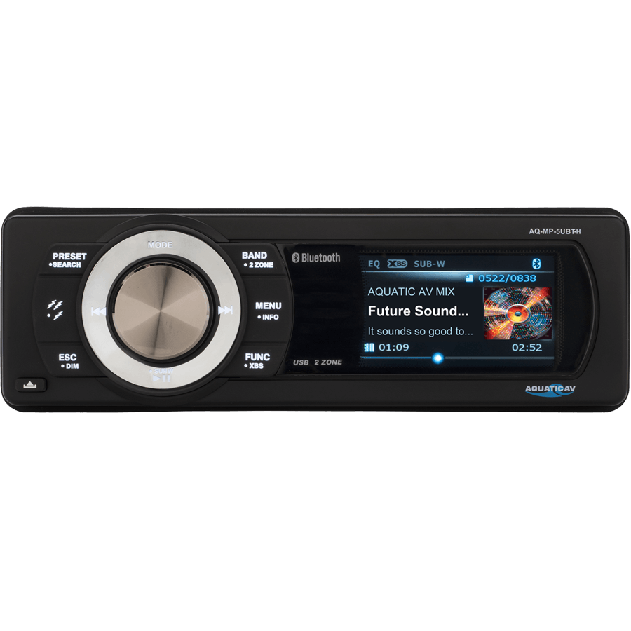 AQUATIC AV - 1998-2013 HARLEY RADIO - PLUG AND PLAY (MP-5UBTHS