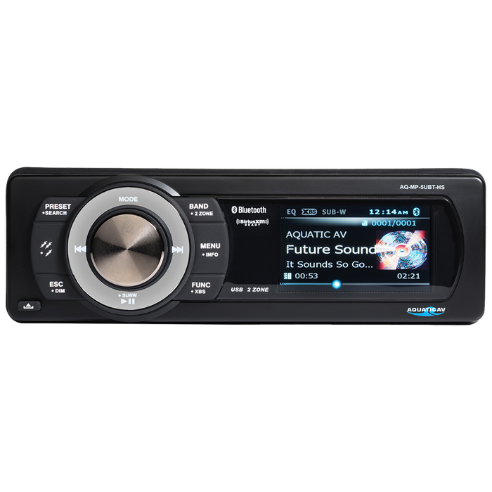 AQUATIC AV HIGH POWERED WATERPROOF SINGLE DIN (MP5+)NEW