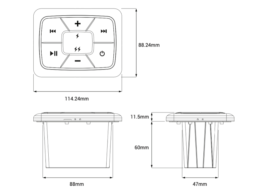 AQUATIC AV - BT144 MECHLESS RECIEVER