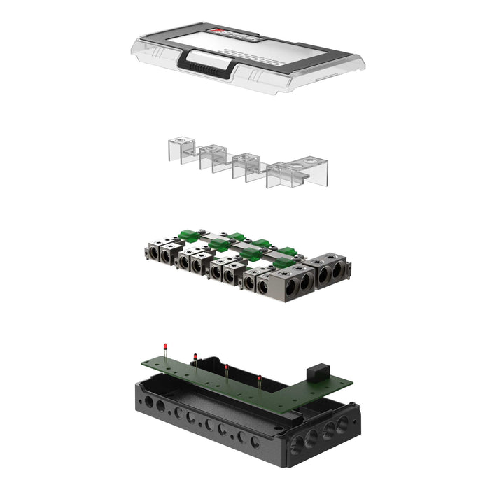 T-SPEC DUAL INPUT 4-WAY POWER/GROUND DISTRIBUTION BLOCK (NEW)