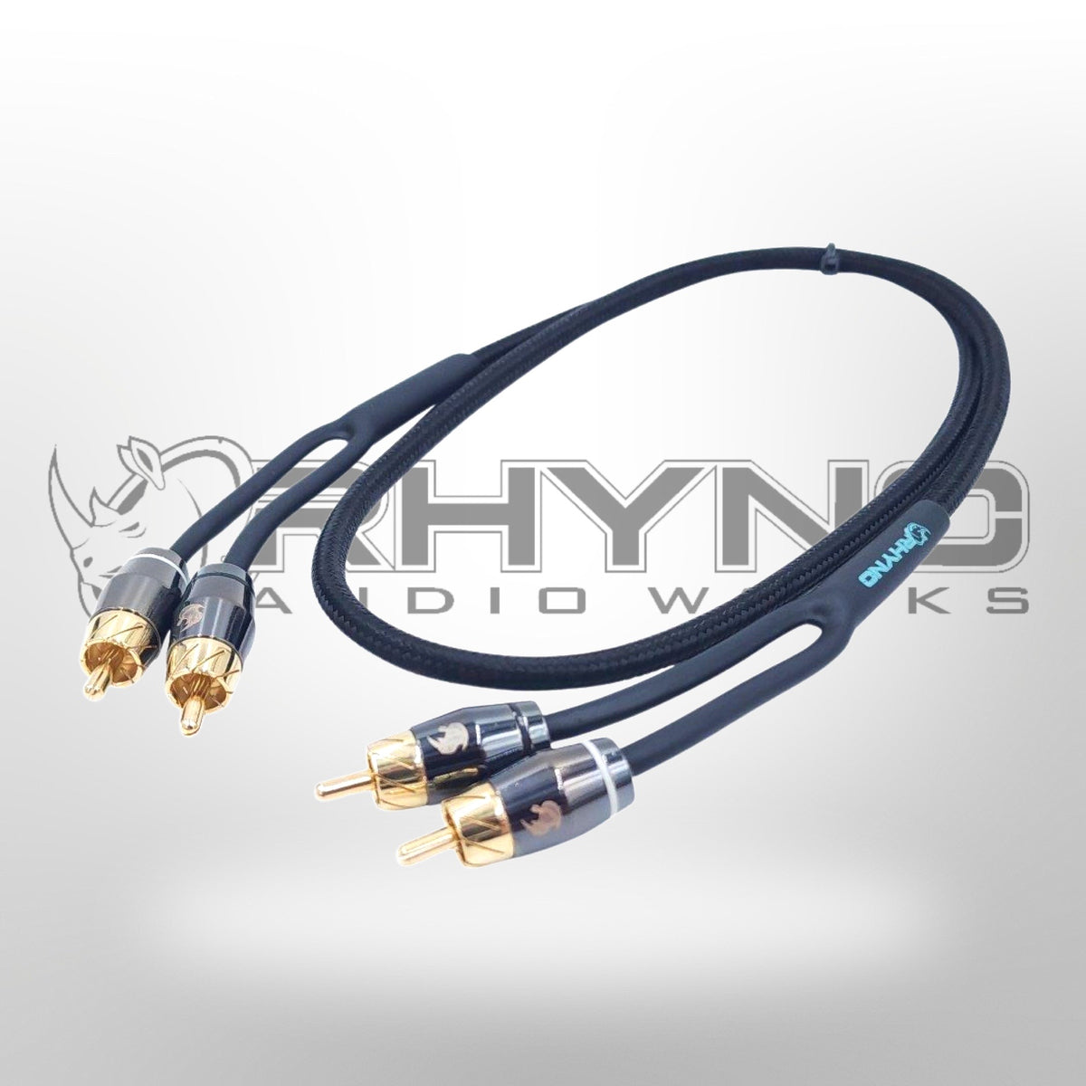 RHYNO 9000 Series Braided RCA Cables (Matte Black) NEW 2025
