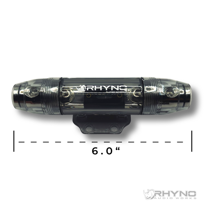 RHYNO 1/0 Gauge ANL Barrel Style Fuse Holder by