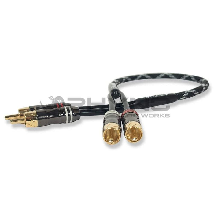 RHYNO 8000 Series Braided RCA Cables (Black)