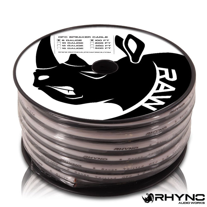 RHYNO 99 Series 8-Gauge OFC Speaker Wire [By the Foot]