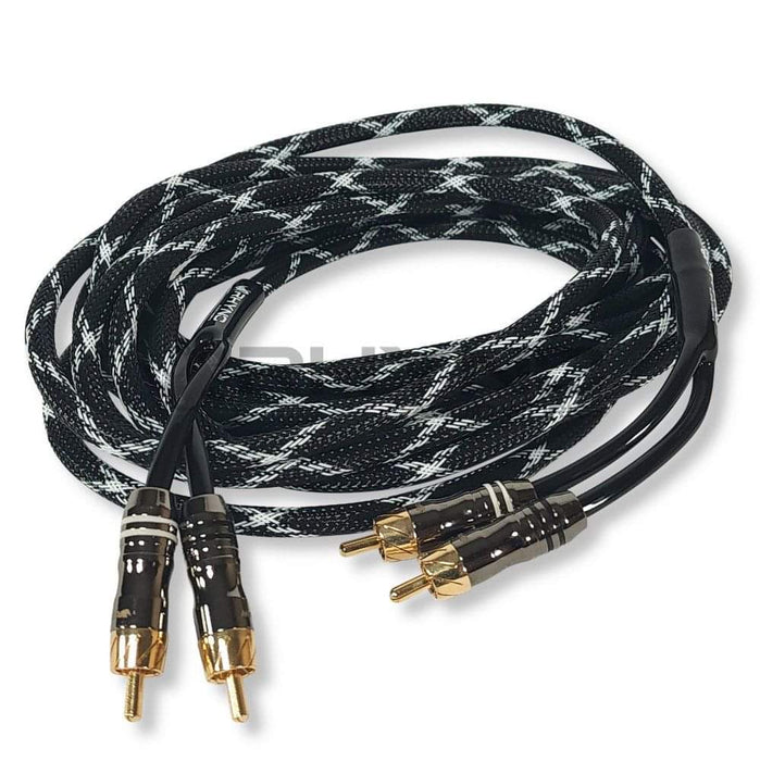 RHYNO 8000 Series Braided RCA Cables (Black)