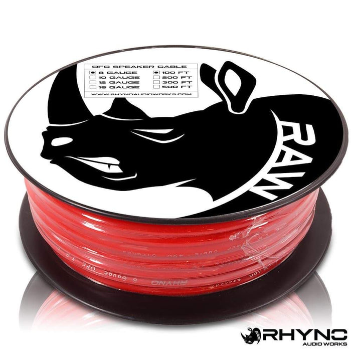 RHYNO 99 Series 8-Gauge OFC Power Cable [100ft Spool]