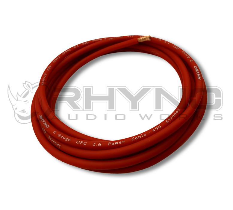 RHYNO 99 Series 8-Gauge OFC Power Cable [By the Foot]