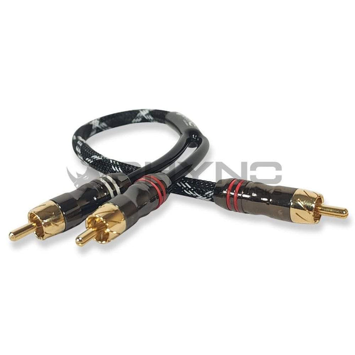 RHYNO 8000 Series Braided RCA Cables (Black)