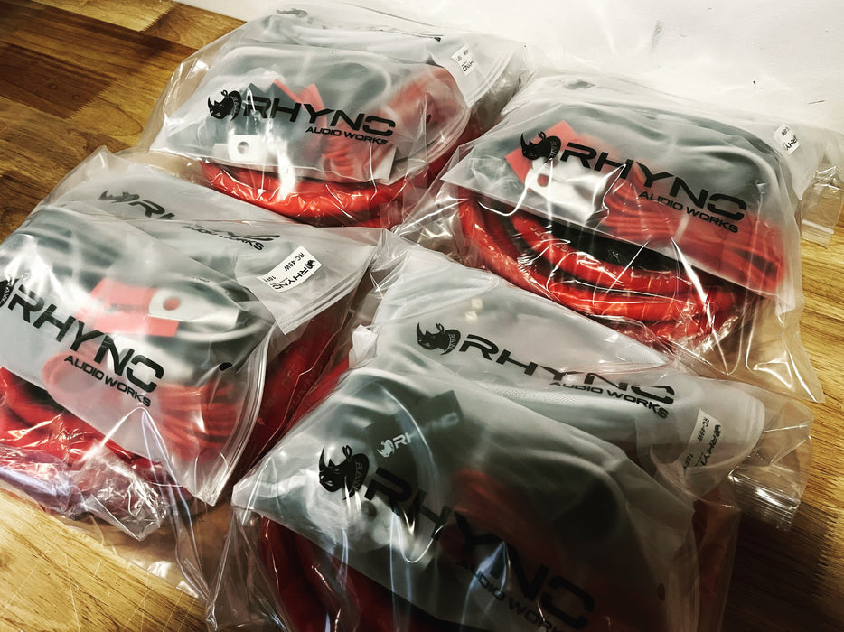 RHYNO 99 SERIES 1/0 OFC AMPLIFIER WIRING KIT [W/8000 SERIES RCAs]